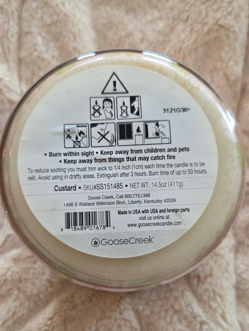 Strawberry Shortcake Custard Candle 3 Wick